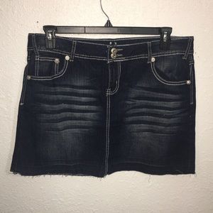 Reign jean skirt